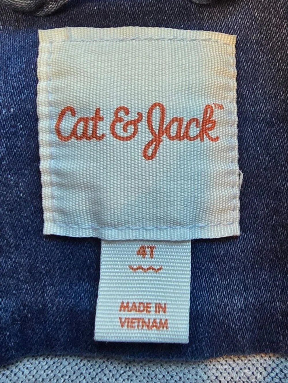 Cat & Jack Toddler Girls Long Sleeve Jean Jacket - Blue